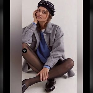 NWOT We The Free X FREE PEOPLE Lola Shirt Jacket Grey XLarge Oversized